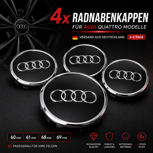 Audi radnabenkappen 68 - 60, 61
